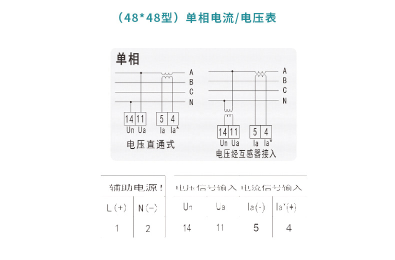 泽沃电子三相电压表ZW-U-3X4系列三相多功能电力仪(图5)